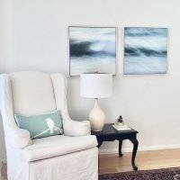 Whitewater diptych in float frames